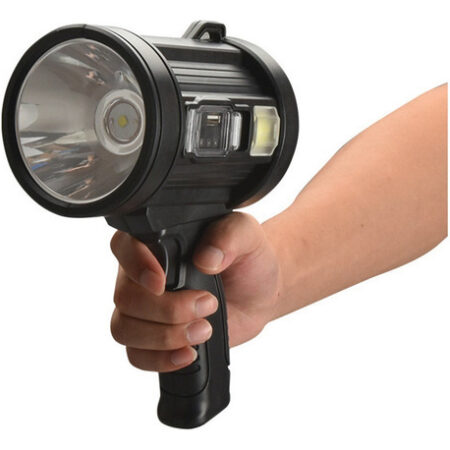 &quot Lanterna Led De Longo Alcance Holofote 2000 Metros+usb - Imagem 2