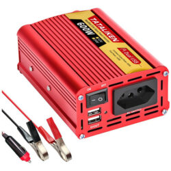 Zya Inversor Tensão 12v600w 110v60hz Transformador Conversor