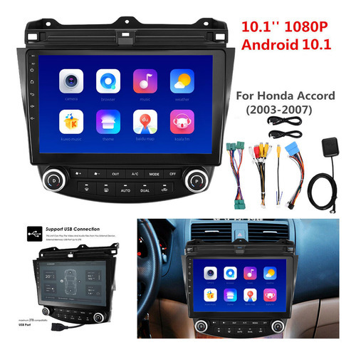 Rádio Estéreo Automotivo Quad-core De 10,1 Polegadas Android - Imagem 3