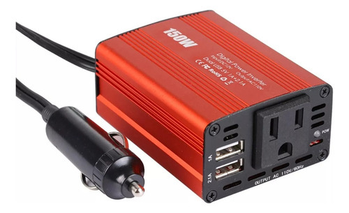 Inversor De Potência Para Carro 150w, 12v-110v A