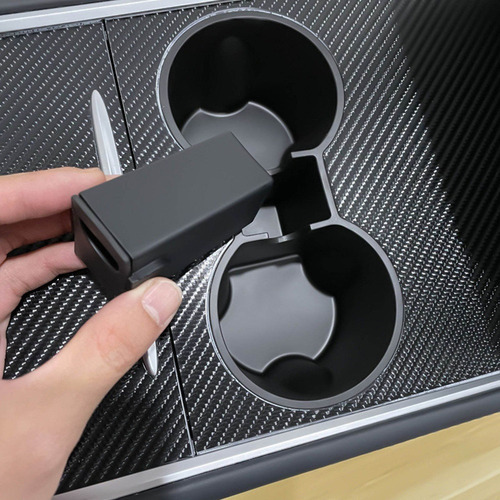 . Suporte Para Copos De Água Automotivo Em Silicone Console - Imagem 7