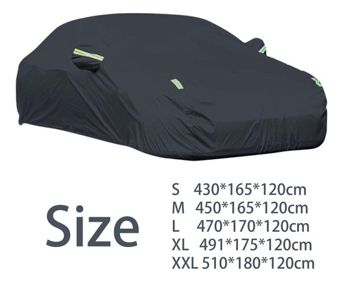 Roupas De Carro Capa De Carro Completa À Prova De Preto M - Imagem 2