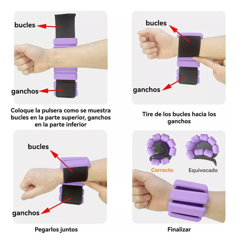 Pesos De Pulso E Tornozelo (1lb), Pulseiras De Silicone - Imagem 10