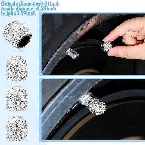 Conjunto De 11 Acessórios Automotivos Brilliant Diamond Para - Imagem 7