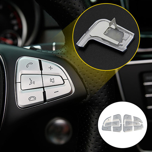 Volante Automotivo Botão Guarnição Decoração Ok - Imagem 5