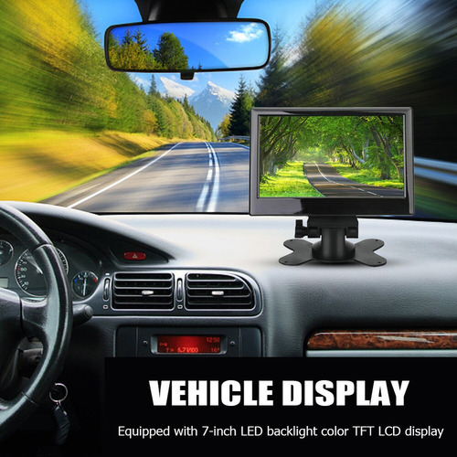 Tela Lcd Com Suporte Universal Automotivo De 7 Polegadas, - Imagem 3