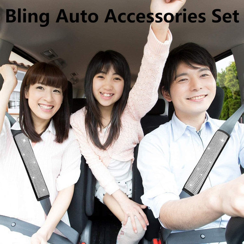 Acessórios De Carro Bling Para Mulheres Com Diamantes - Imagem 8