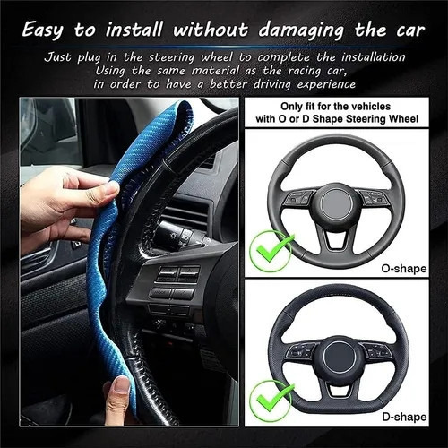 Um Par De Capas De Volante De Carro, Acessórios Automotivos - Imagem 6
