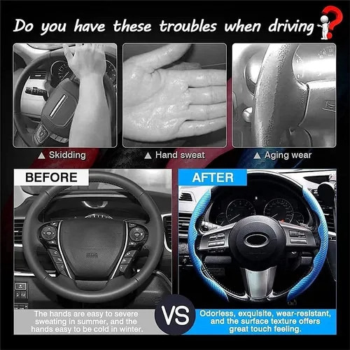 2 Pares De Capas De Volante De Carro, Acessórios Automotivos - Imagem 6