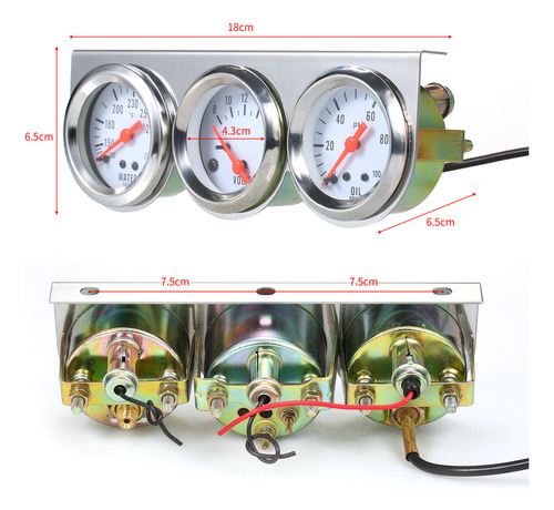 F Medidor De Pressão Automotivo De Temperatura Do Óleo. - Imagem 3