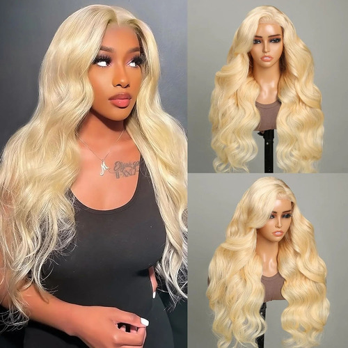V Glueless #613 Peruca Loira Body Wave Beginner Friend - Imagem 5