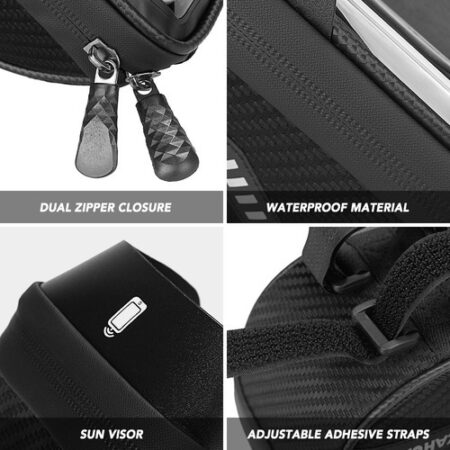 Bike Pannier Cycle Phone Ferramenta De Montagem Frontal De B - Imagem 5
