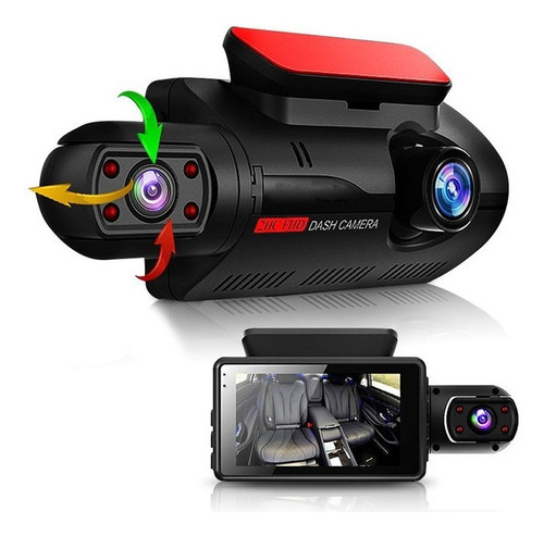 Of Câmera Dvr Para Veículos Automotivos Com Lente Dupla