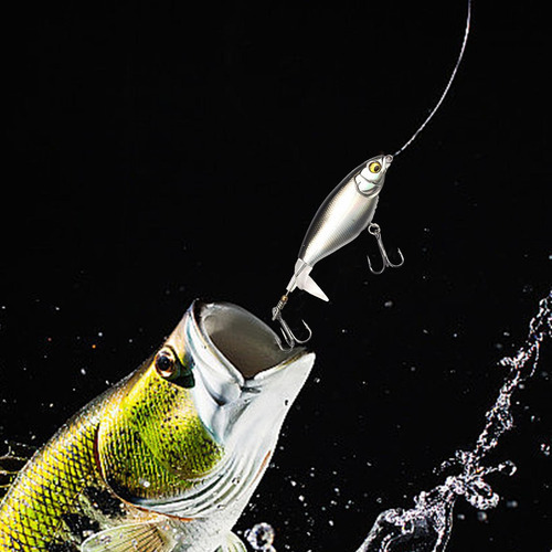 Topwater Iscas De Pesca Superior Água Baixo Isca Argent - Imagem 4