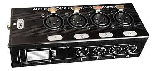 Extensor De Sinal De Rede De 4 Canais 4 Xlr Para Rj45 Extens - Imagem 3