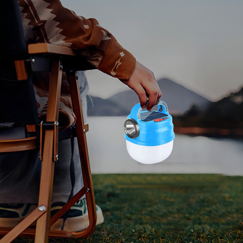 Hh Lâmpada De Lanterna Solar Para Camping Recarregável Led - Imagem 2