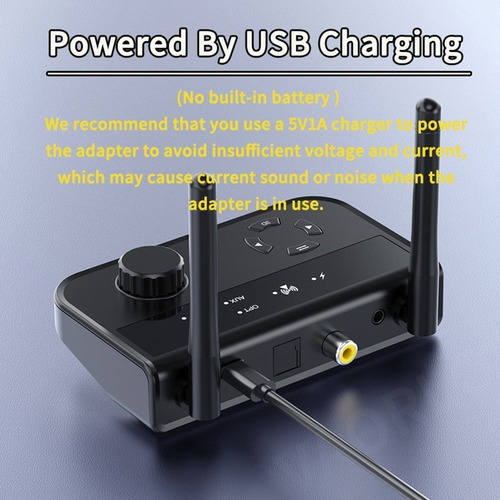 . Adaptador Coaxial Óptico Do Receptor De Áudio Bluetooth - Imagem 9