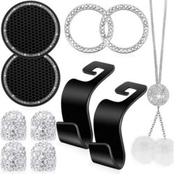 Conjunto De 11 Acessórios Automotivos Brilliant Diamond Para
