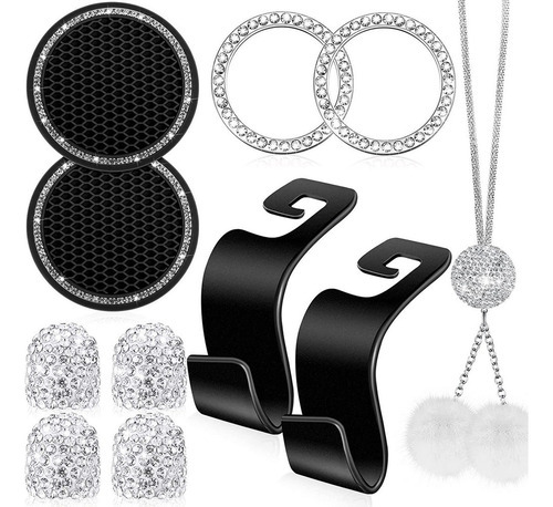 Conjunto De 11 Acessórios Automotivos Brilliant Diamond Para