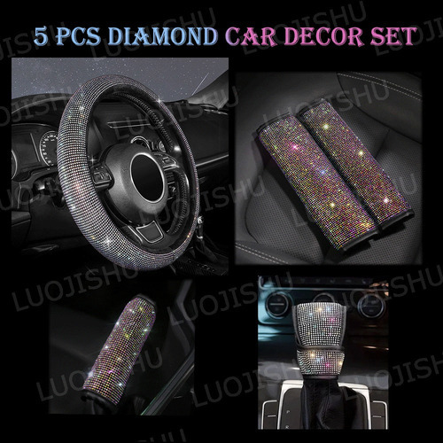 Capa De Volante Diamante Para Acessórios Automotivos - Imagem 8