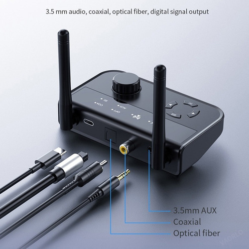 . Adaptador Coaxial Óptico Do Receptor De Áudio Bluetooth - Imagem 2