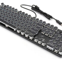 Teclado De Máquina De Escrever Mecânica De Estilo Retro De 1
