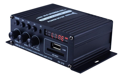 Mini Amplificador De Áudio Bluetooth 12v Fm Usb - Imagem 6
