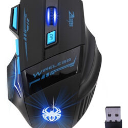 Zelotes F14 Led Optical Mouse Sem Fio Do Computador 2.4g 240