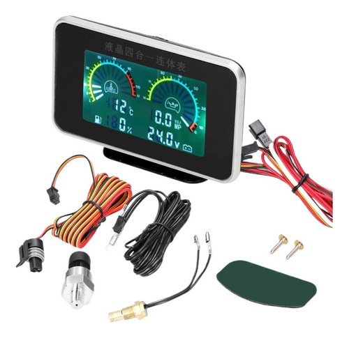 Medidor De Instrumentos Automotivos Car Voltage Digital 4 Em