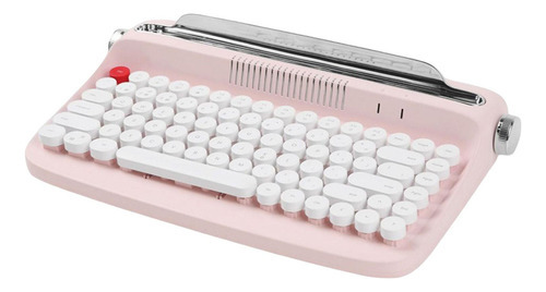 Teclas Redondas Retro Teclado Mecânico 84 Teclas Rosa - Imagem 9