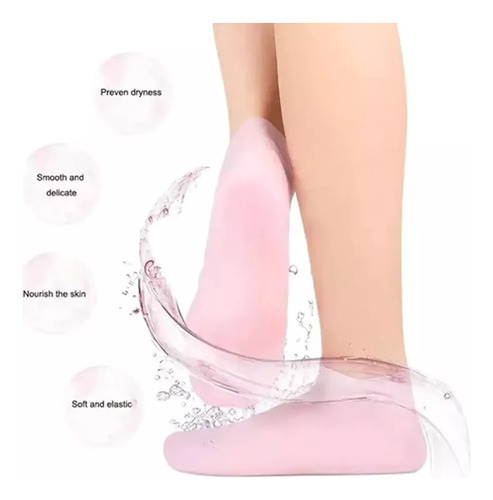6 Meias Silicone Anti Crack E Hidratantes Para Pés Saudáveis - Imagem 5