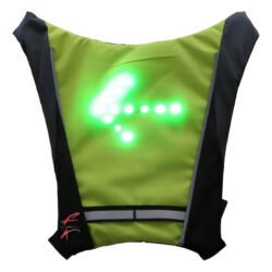Colete Mochila Ciclismo Led Sinalização Bicicleta Seta Cor