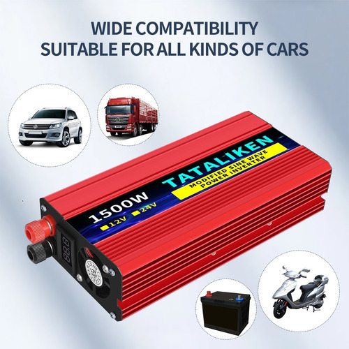 Inversor Deondasenoidal Modificado 12v1500w110v60hz Ussocket - Imagem 4