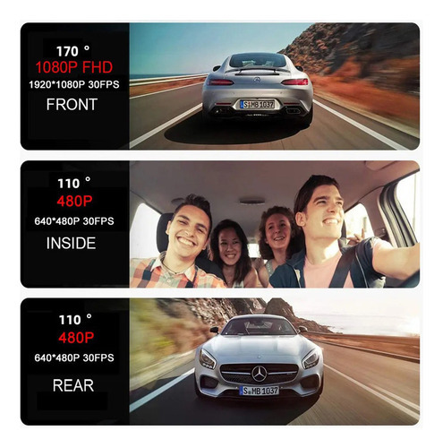 Filmadora Veicular Carro Câmera De Interna Frontal Gravador - Imagem 4