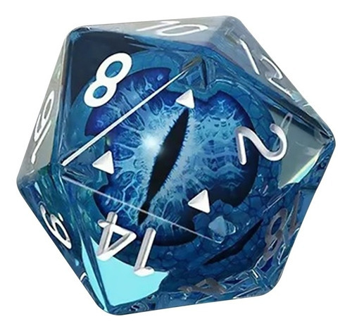 D20 Resin Dice Cristal Poliédrico Placa De Mesa De Dados De