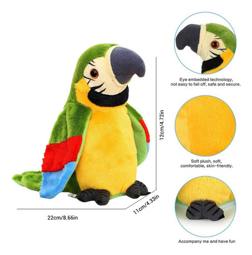 . .. Um Papagaio De Brinquedo Que Repete A Fala E Bate As - Imagem 3
