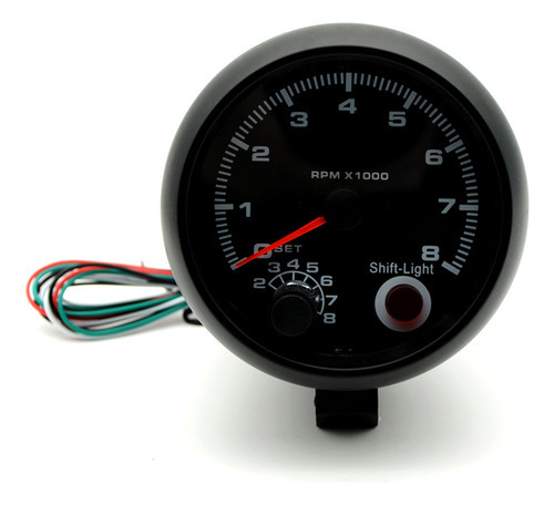 A Instrumento Automotivo Preto De 3,75 Rpm Car 0-8000 - Imagem 5