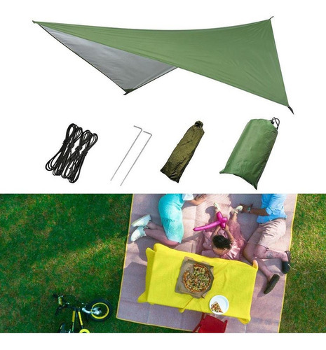 - Tenda Resistente Lona Rede Capa Chuva Fly Area 3.22cm² - Imagem 4