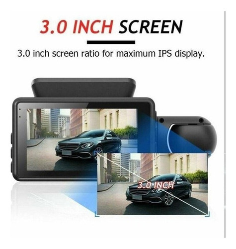 Câmera Dvr Para Veículos Automotivos Com Lente Dupla Uber/ta - Imagem 9