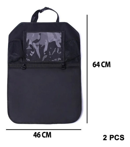 2 Suporte Bolsa Organizador Carro Tablet Automotivo Encosto - Imagem 3