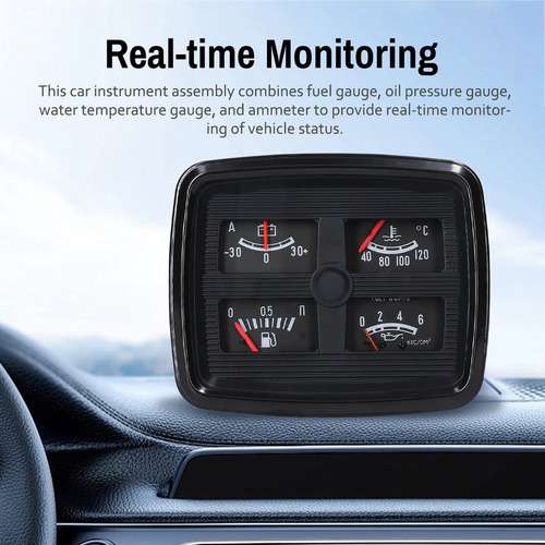 Generic Instrumento Automotivo Multifuncional 4 Em 1: - Imagem 6
