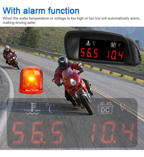 Instrumento Automotivo Universal 1 2 Car Temperature Digital - Imagem 5