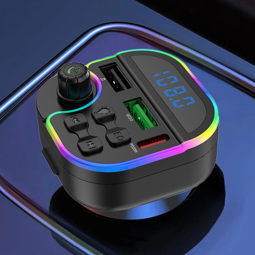 Transmissor Fm Hd Bluetooth 5.0, Rádio Automotivo Viva-voz M - Imagem 2