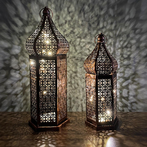 Lanternas Internas Decorativas Para Pendurar Na Cobre Grande - Imagem 7