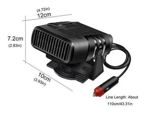 Mini Aquecedor De Ar Condicionado Automotivo Portátil 12v - Imagem 3
