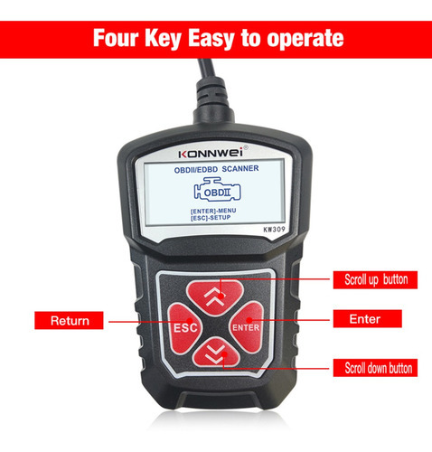 Konnwei Kw309 Universal Car Scanner Profissional Automotivo - Imagem 4