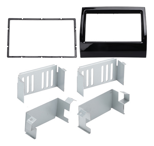 Radio Fascia Frame 2din Car Stereo Glossy Black Navigation - Imagem 4