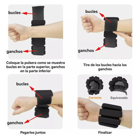 Pesos De Pulso E Tornozelo (1lb), Pulseiras De Silicone - Imagem 16