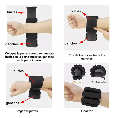 Pesos De Pulso E Tornozelo (1lb), Pulseiras De Silicone - Imagem 16