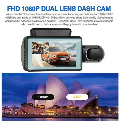 Of Câmera Dvr Para Veículos Automotivos Com Lente Dupla - Imagem 7